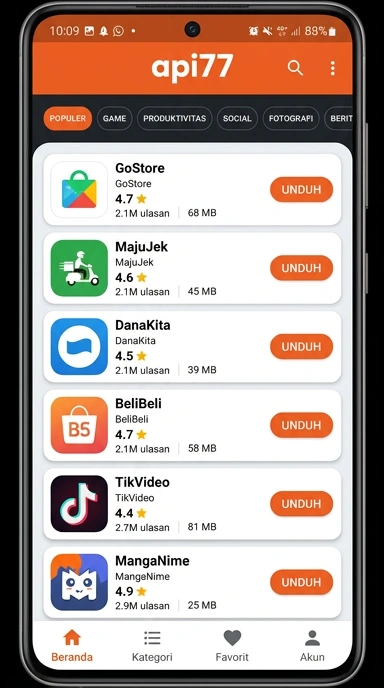 api77 | Halaman Indeks Aplikasi Populer dan Uji Coba