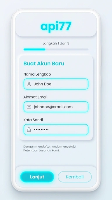 Panduan Registrasi Akun Baru api77 untuk Pengguna Android