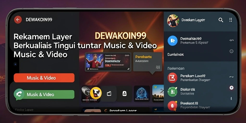 Tampilan antarmuka perekam layar DEWAKOIN99 yang mudah digunakan.