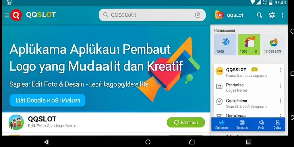 Antarmuka pengguna QQSLOT untuk pembuatan logo yang intuitif.