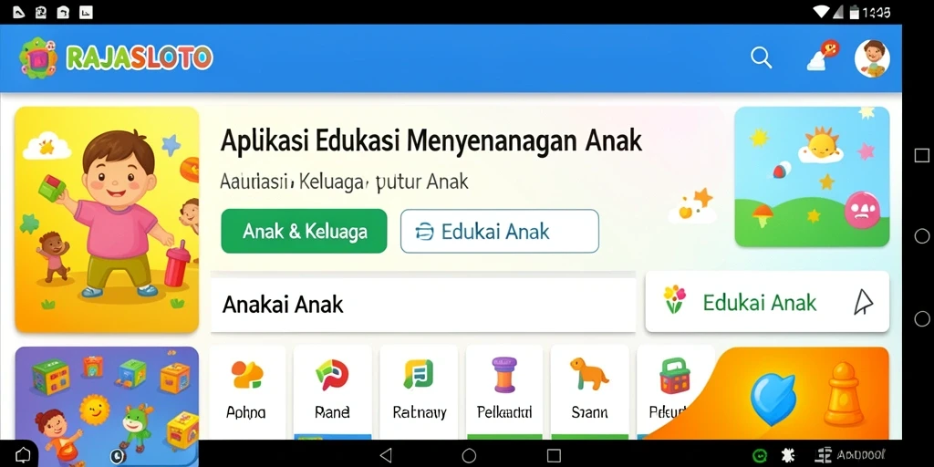 Antarmuka permainan edukasi yang menyenangkan dan interaktif.