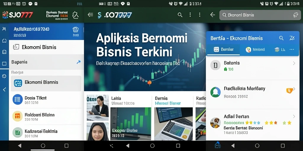 Screenshot utama SJO777 menampilkan antarmuka aplikasi Ekonomi Bisnis.