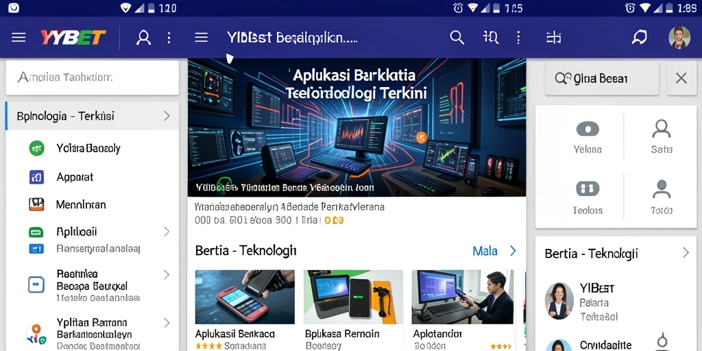 Antarmuka YYBET yang modern dan fungsional untuk berita teknologi.